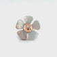 Floral Mother of Pearl Petal Ring