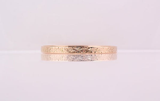 Bangle Embossed Rose Gold Size 17