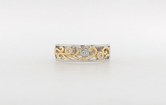 Vine Ring with Diamonds