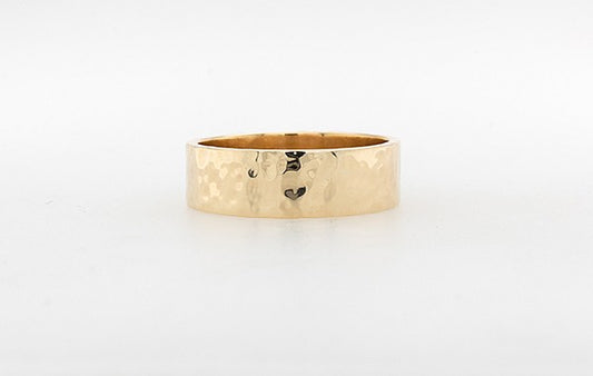 Wedding Ring 9Y Beaten Design