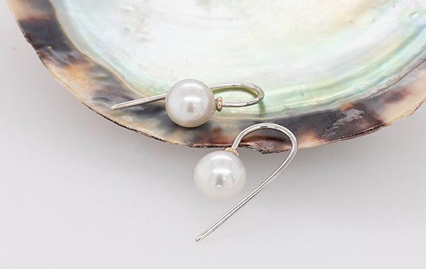 Akoya Pearl Hook Earrings