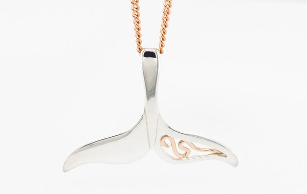 Whale Tail Pendant SS 9R